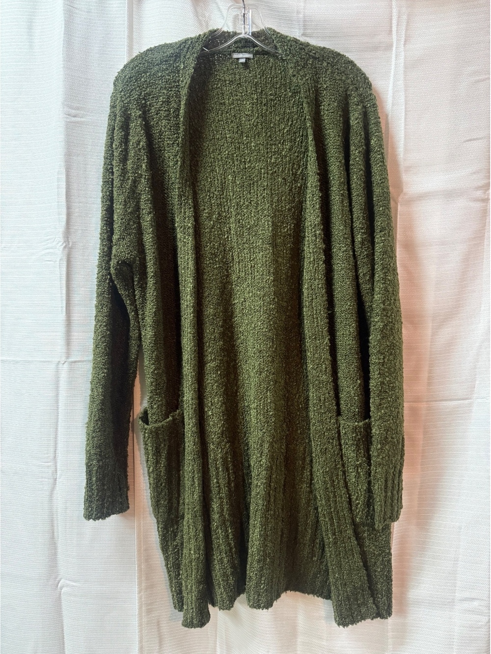 Charlotte Russe Olive Green Open Front Cardigan Sweater Large